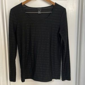 Ann Taylor Factory Semi-Sheer Top Sz M EUC